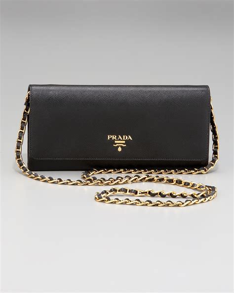 prada chain wallet|Prada small wallet price.